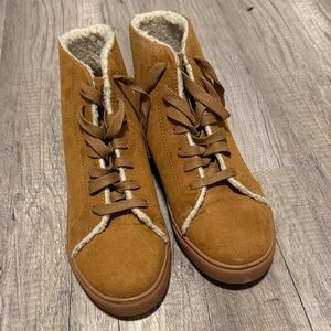 Women's Tan High-Top loft boots